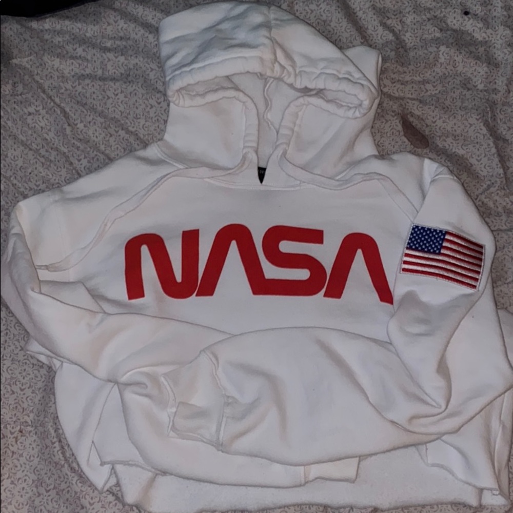 NASA Long-Sleeve Crop Top